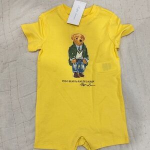 Ralph Lauren Yellow Polo Bear Jumpsuit